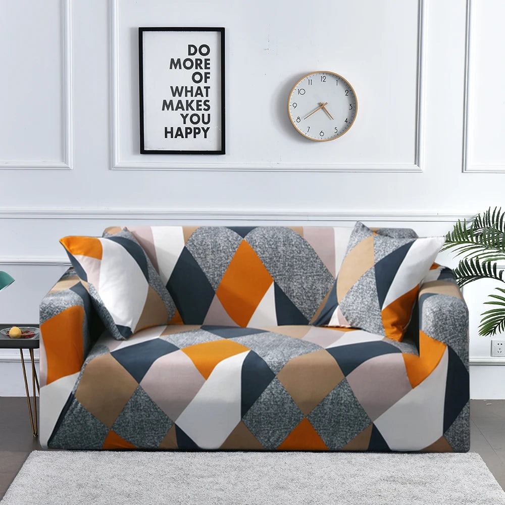1pc Flower Printed Elastic Sofa Cover Spandex Living Room Home Decor