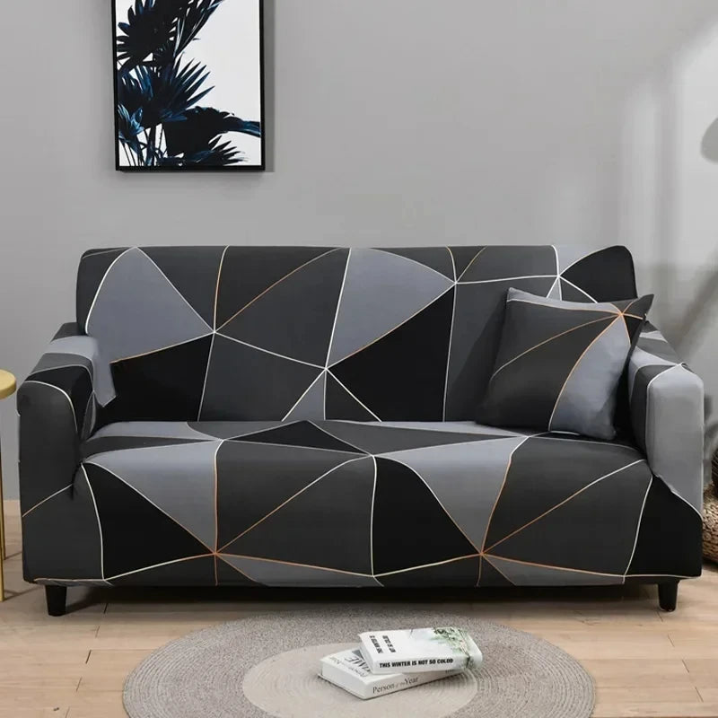 1pc Flower Printed Elastic Sofa Cover Spandex Living Room Home Decor