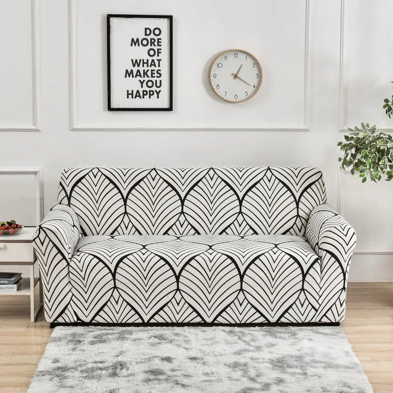 1pc Flower Printed Elastic Sofa Cover Spandex Living Room Home Decor