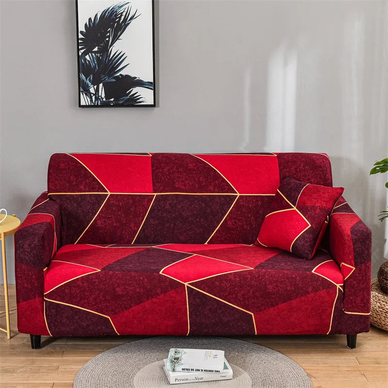 1pc Flower Printed Elastic Sofa Cover Spandex Living Room Home Decor