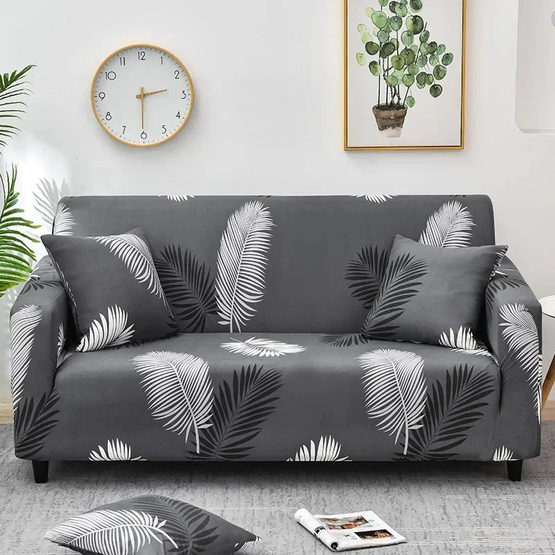 1pc Flower Printed Elastic Sofa Cover Spandex Living Room Home Decor
