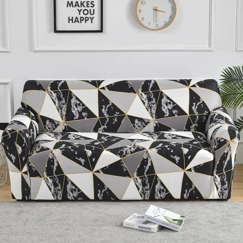 1pc Flower Printed Elastic Sofa Cover Spandex Living Room Home Decor