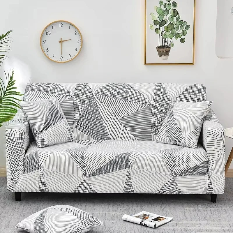1pc Flower Printed Elastic Sofa Cover Spandex Living Room Home Decor