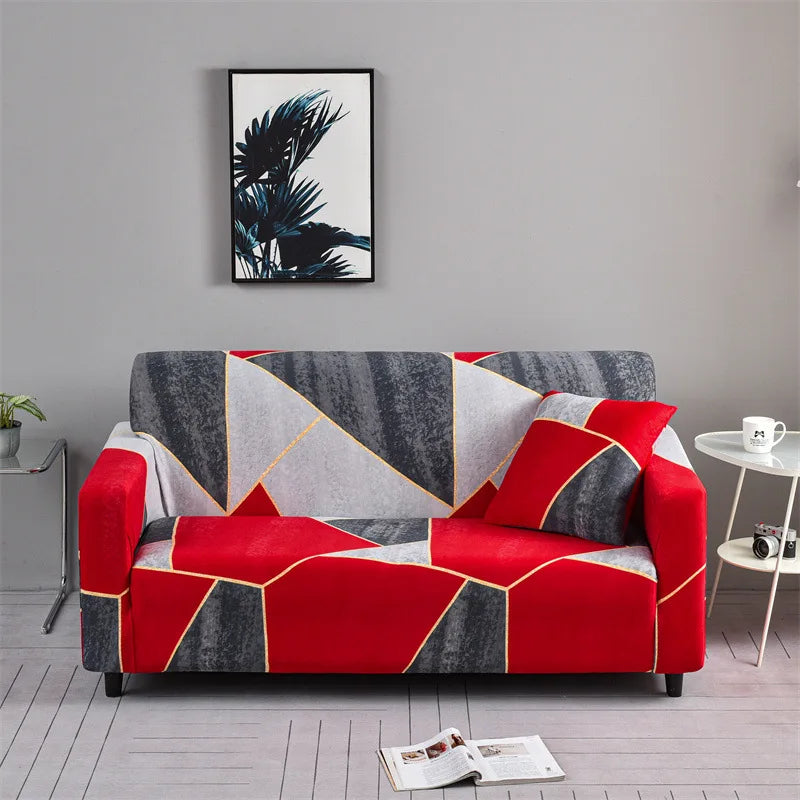 1pc Flower Printed Elastic Sofa Cover Spandex Living Room Home Decor
