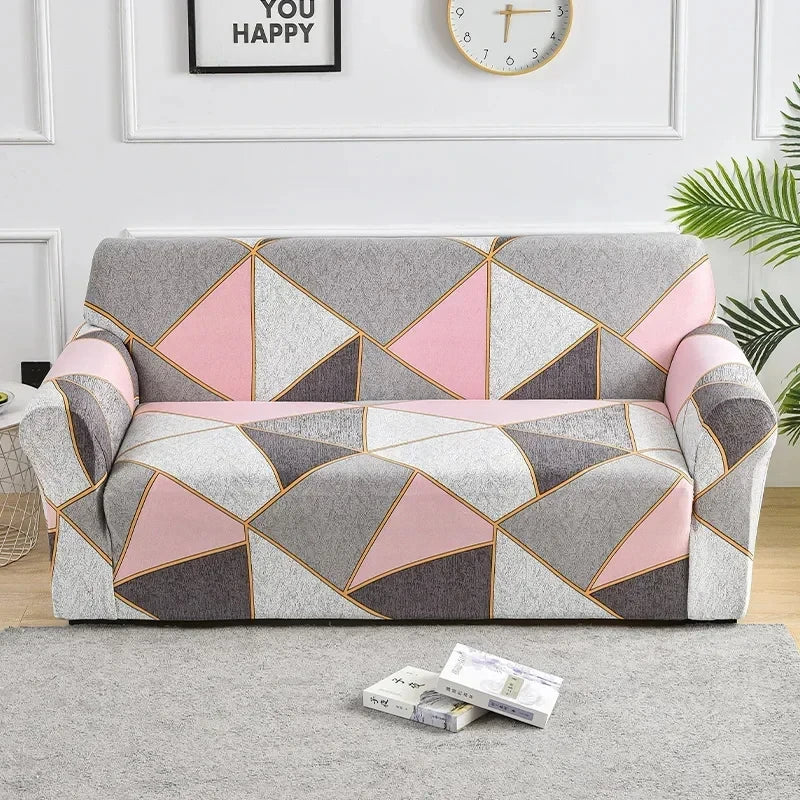 1pc Flower Printed Elastic Sofa Cover Spandex Living Room Home Decor