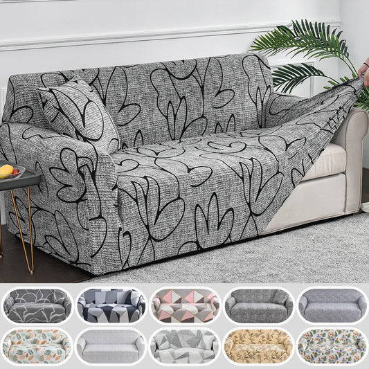 1pc Flower Printed Elastic Sofa Cover Spandex Living Room Home Decor